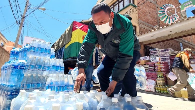 Distritales de Tarija, Chuquisaca y Potosí logran recaudar casi 10 toneladas de vituallas para la Chiquitanía