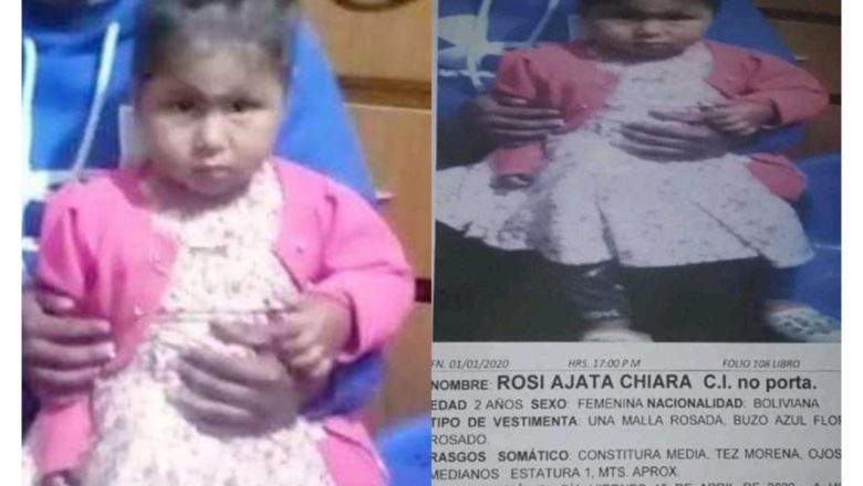 Denuncian que niña de 2 años fue raptada en la provincia Pacajes