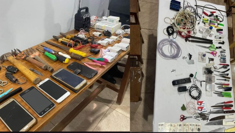 Pando: Secuestran pasta de cocaína, celulares, armas punzo cortantes, y un proyectil en pabellón mujeres