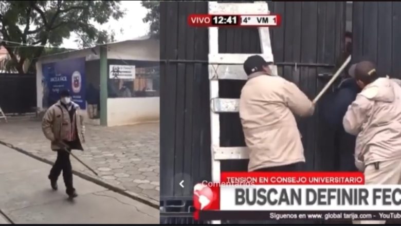 Tarija: Estudiantes de la UAJMS fueron golpeados con un palo por  guardia de seguridad