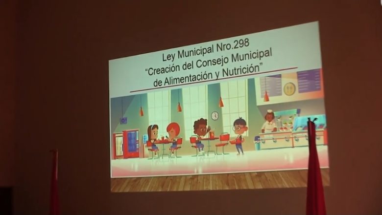 GAMT presenta y entrega ley 298 «Creación del Consejo Municipal de Alimentación y Nutrición»