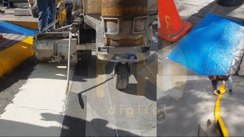 Tarija: Inició el pintado de señalización en el casco viejo