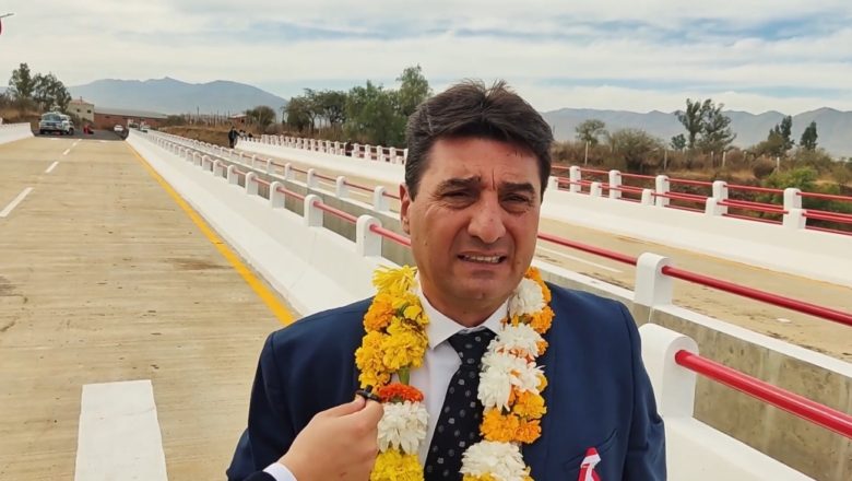 Alcalde de Tarija  inaugura el puente Verdum y anuncia la construcción del puente Isaac Attie