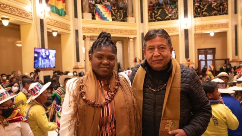 La Paz: Choquehuanca recibe a la Vicepresidenta electa de Colombia y afirma “Vamos a reconstruir nuestro Abya Yala”