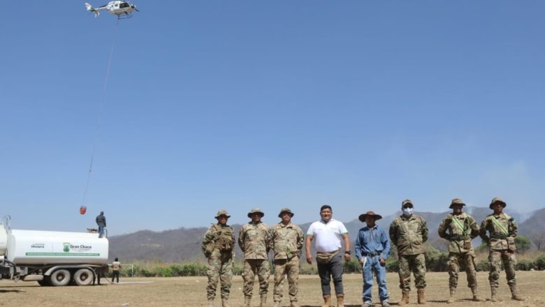 <strong>Arce autoriza dotación de combustible permanente para apagar incendio en el Aguaragüe</strong>