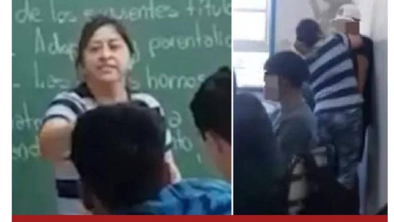 <strong>Argentina: Cansada del maltrato, madre golpea al acosador de su hijo en plena aula escolar</strong>