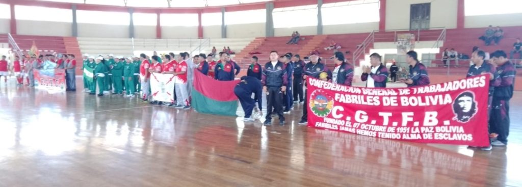 Cochabamba logra el 1er lugar, Tarija 2do y Chuquisaca el 3ero, en el III  Campeonato Nacional de los trabajadores Fabriles de Bolivia que se realizó en Tarija