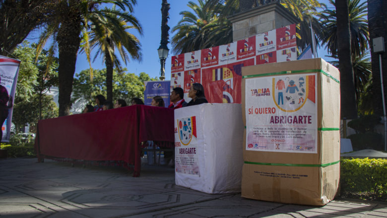 Alcaldía de Tarija pone en marcha campaña de invierno “Sí, Quiero Abrigarte”