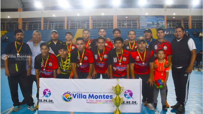 Villa Montes se consagró campeón del Departamental de Fútbol de salón