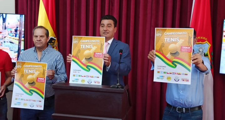 Alcalde Torres anuncia que Tarija será sede del premundial de Tenis 2024