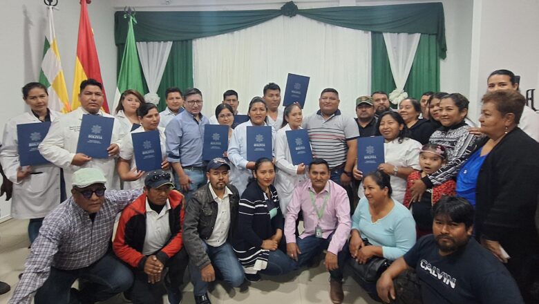 Ministerio de salud entrega 15 nuevos ítems para establecimientos salud de Yacuiba -Tarija