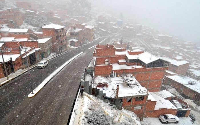 Temperaturas bajo cero y posibles nevadas, así será la bomba polar que azotará a Bolivia