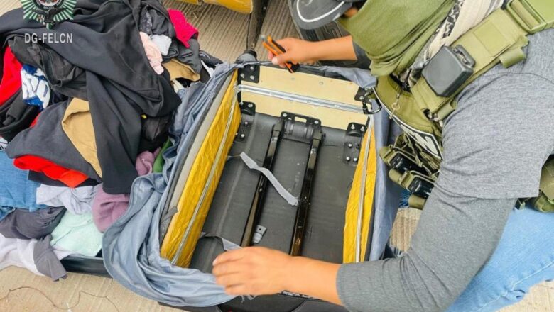 Secuestran maleta con laminas de dr0ga de alta pureza en la frontera con Brasil