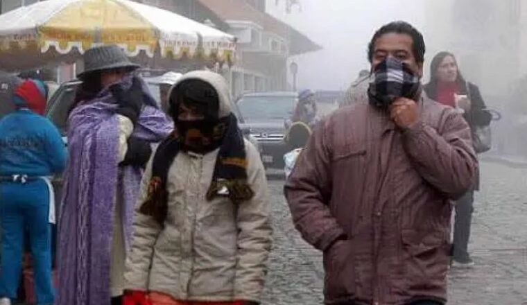 Ingreso de frente frío afecta a varias regiones del país, el Senamhi prevé heladas en el altiplano