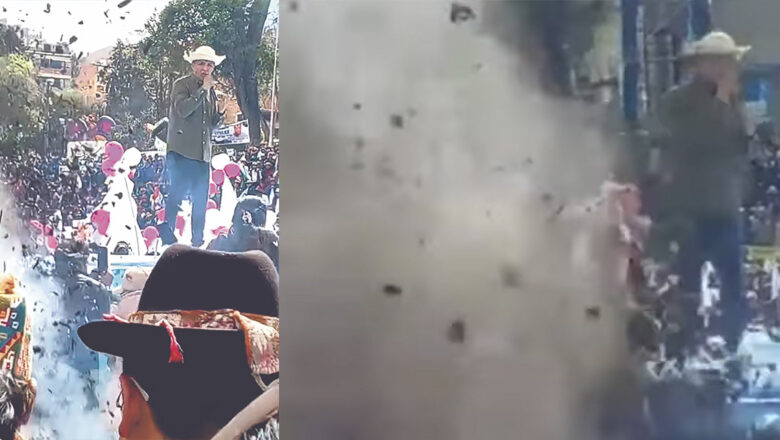 ¿Habrá tragedias?, amauta explica qué significa la explosión de ofrenda en campaña de Andrónico