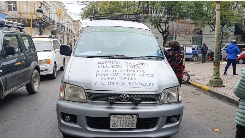 Transporte libre de Tarija rechaza «rotundamente» las fotomultas y pide educación vial
