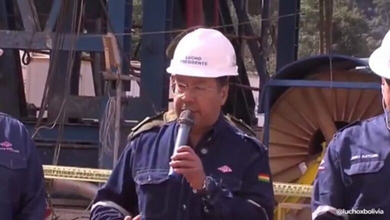 Arce asegura que el inicio de producción de gas en Churumas es una “muestra palpable “ que el modelo económico funciona
