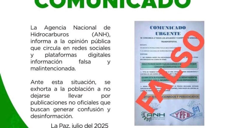 ANH advierte sobre desinformación en redes sociales sobre el carguío de combustible