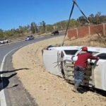 Accidente en el nuevo puente Tarija–San Lorenzo, dos heridos y una maniobra que casi termina en tragedia