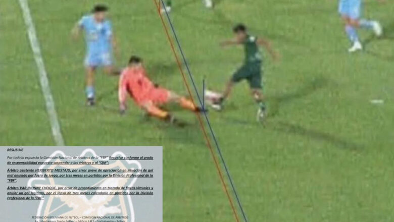 Sanción ejemplar tras el escándalo arbitral en el Tomayapo–Bolívar