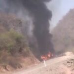 Tragedia en la ruta a Palos Blancos, cisterna estalla tras volcamiento
