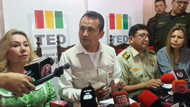 Tarija lista para la jornada electoral, TED garantiza condiciones óptimas y presencia internacional