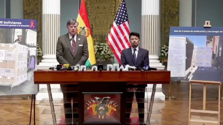 EEUU dona a Bolivia medicamentos para tratar el VIH; se inicia el restablecimiento de relaciones plenas
