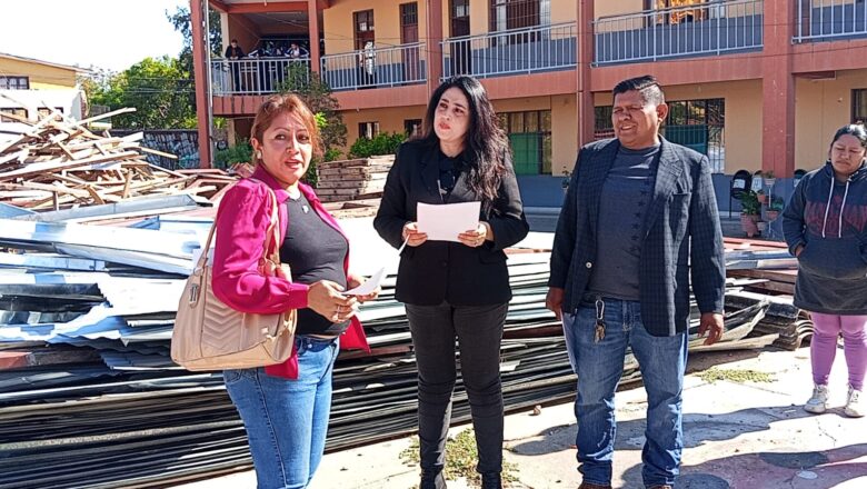 Diputada Gabriela Pacello constata paralización de obras en el colegio Bolivia y anuncia gestiones urgentes ante el nivel central
