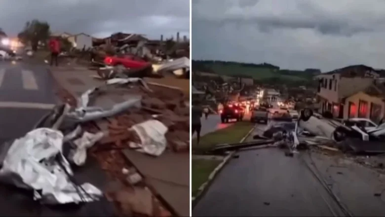 Tornado en el sur de Brasil deja al menos cinco muert0s y unos 430 h3ridos