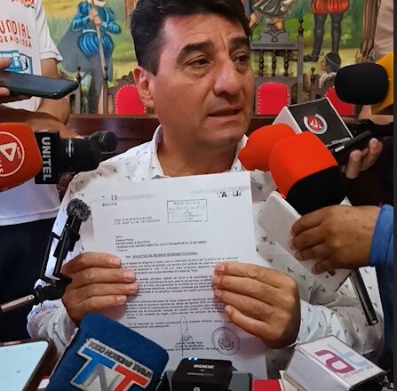 Alcalde anuncia que el Transporte de Tarija dará un cuarto intermedio hasta el próximo lunes