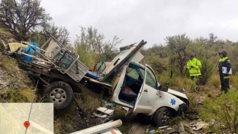 Embarr4ncamiento de Ambulancia del hospital San José de Culpina deja dos h3ridos