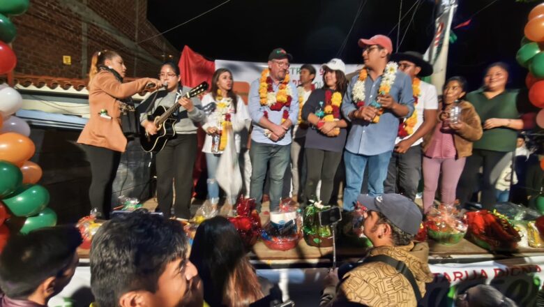 Oliva intensifica su campaña y va recibiendo apoyo de los barrios de Tarija