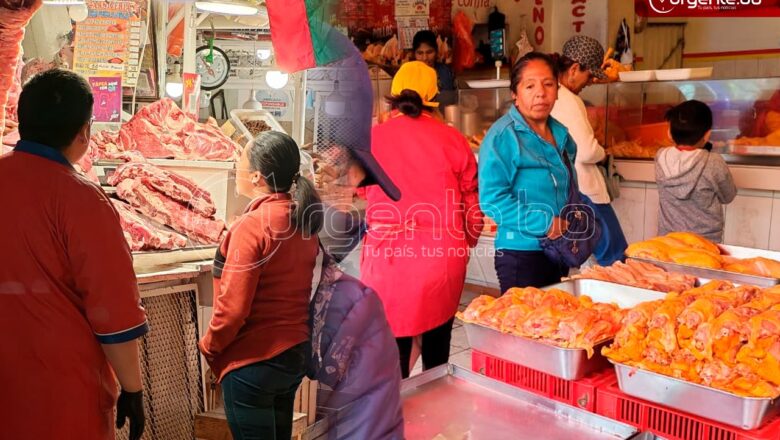 La Paz: Precios de la carne de res y pollo se mantienen altos y comerciantes lamentan pérdidas