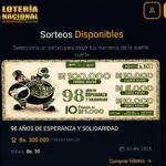 Lotería Nacional amplía stock de billetes en tienda virtual para sorteo del 30 de abril