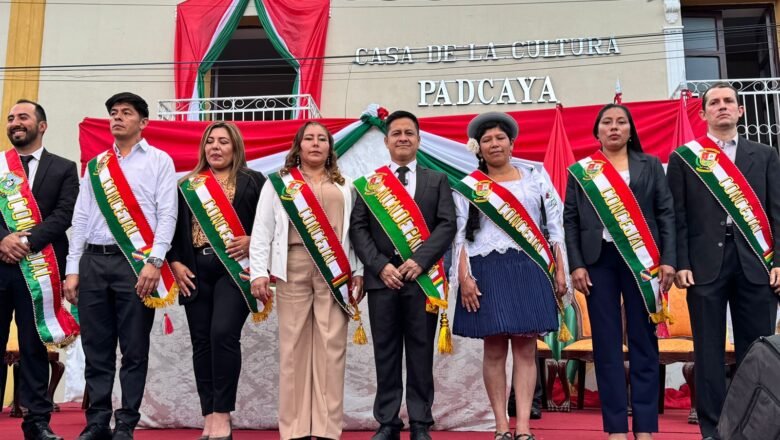 Gilmar Miranda asume como alcalde de Padcaya, comprometiendo trabajo y desarrollo