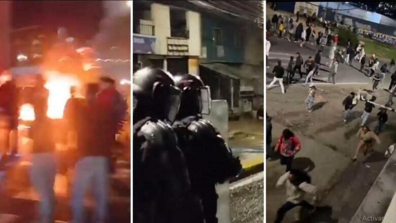 Disturbios en Bogotá tras la victoria preliminar de Abelardo de la Espriella; Petro pide frenar la violencia