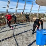 Dirección de turismo renueva la copa, pintado y restauración del Mirador de los Sueños.
