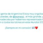 “Siempre en mi corazón”: el emotivo mensaje de Shakira para Messi tras la final