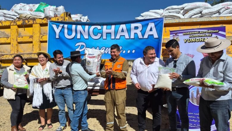 AMT Y Defensa Civil realizan entrega de ayuda humanitaria a 5 municipios de Tarija