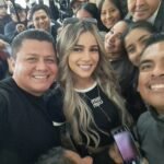 Tatiana Marset se roba las miradas de los periodistas y posa para las cámaras en Santa Cruz