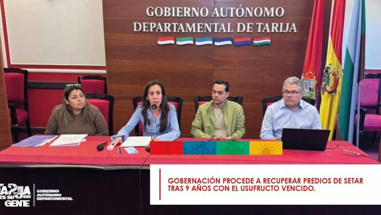 Gobernación avanza en la reingeniería institucional y recupera predios de SETAR con usufructo vencido hace nueve años
