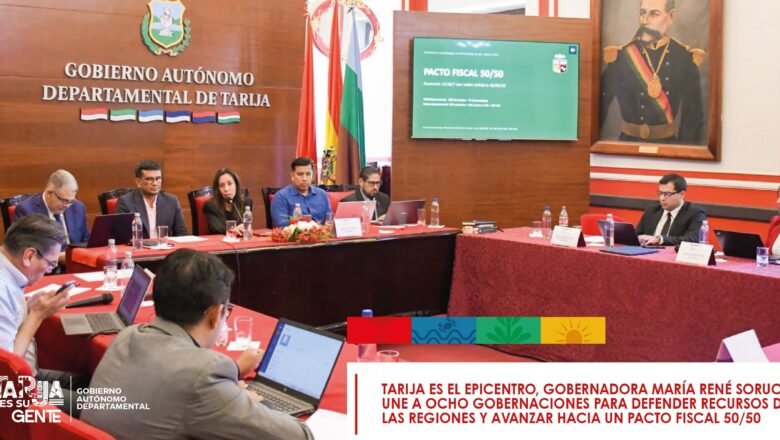 Gobernadora reúne a ocho gobernaciones en Tarija para avanzar hacia la Agenda 50/50
