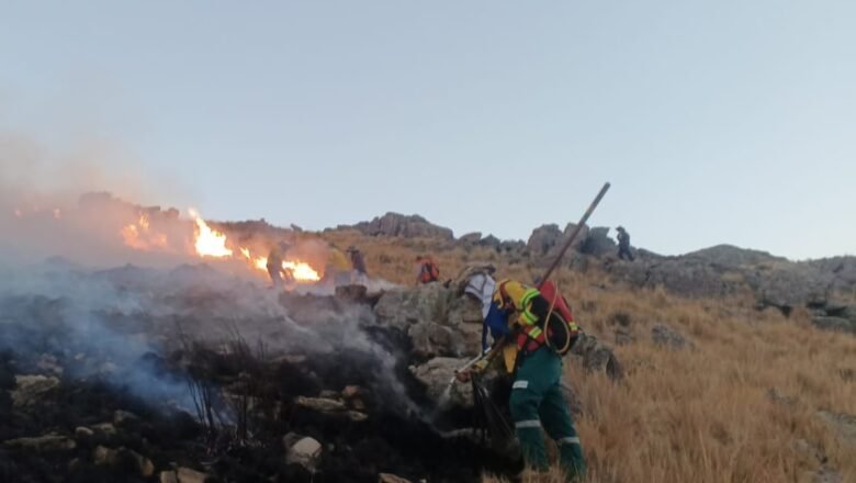 Tarija:Uno de los incendios se encuentra controlado, mientras que en el otro continúan las labores de sofocación.